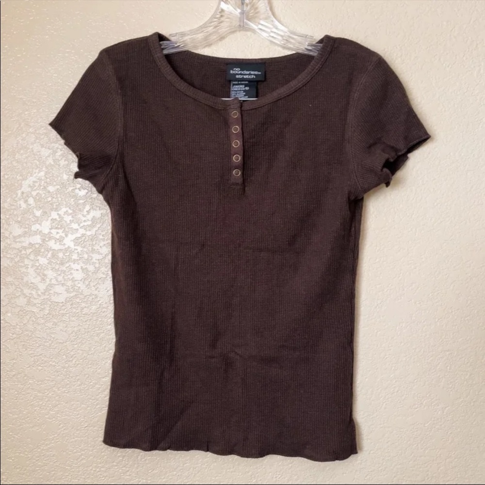 Vintage No Boundaries Short Sleeve Blouse